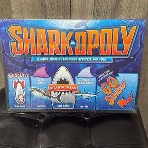New Sharkopoly Ferocious Shark Mania Game In Original Sealed Box